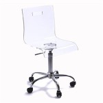 chaise de bureau transparente