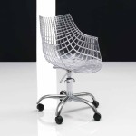 chaise de bureau transparente