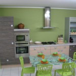 chaise de cuisine vert anis