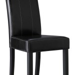 chaise de salle a manger design noire et rouge