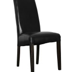 chaise de salle a manger design noire et rouge