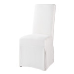 housse de chaise blanche