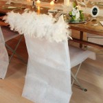 housse de chaise papier mariage