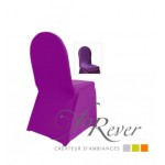 housse de chaise violet