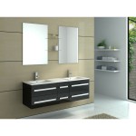 meuble salle de bain double vasque pas cher