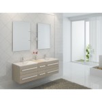 meuble salle de bain double vasque pas cher