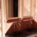 meuble sous vasque quart de rond