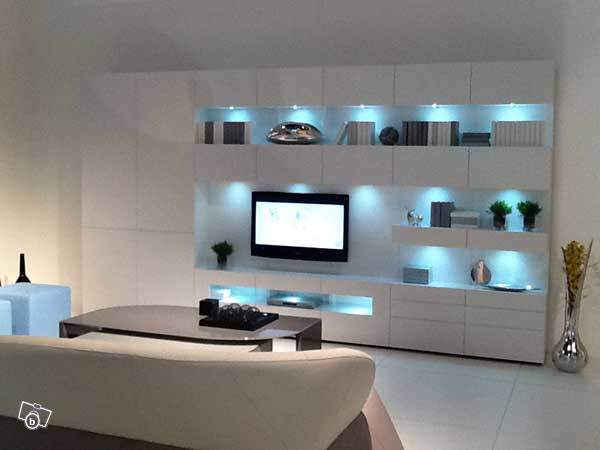 meuble tv haut de gamme noir