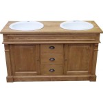 meuble vasque bois massif