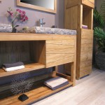 meuble vasque bois massif