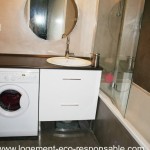 meuble vasque lave linge