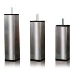 pieds de lit en inox