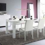 table a manger laque blanc