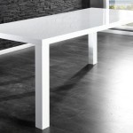 table a manger laquee blanc