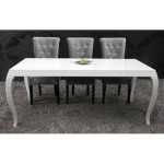 table a manger laquee blanc