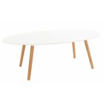 table basse ovale blanc