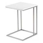 table d'appoint blanc laque