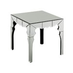 table d'appoint miroir