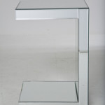 table d'appoint miroir