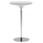 table de bar haute design noir et chrome