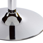 table de bar haute design noir et chrome