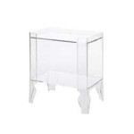 table de chevet transparente