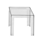 table de chevet transparente