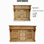 armoire salle de bain en pin