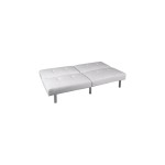 banc de lit cuir blanc