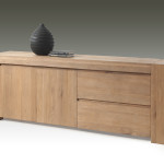buffet bas chene massif