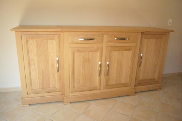 buffet bas chene massif