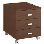 caisson bureau wenge tiroirs