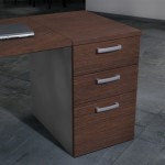 caisson bureau wenge tiroirs