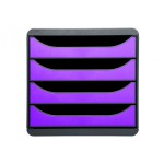 caisson de bureau violet