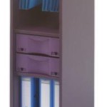 caisson de bureau violet