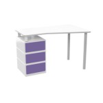 caisson de bureau violet