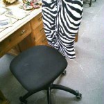 chaise de bureau zebre