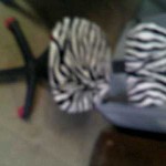 chaise de bureau zebre