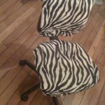 chaise de bureau zebre
