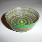 corbeille en papier enroule