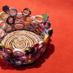 corbeille en papier enroule