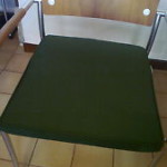 galette de chaise vert olive