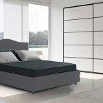 lit 2 personnes gris