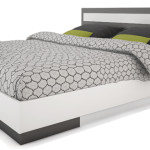 lit 2 personnes gris