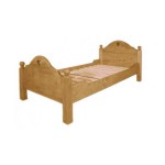 lit une personne bois