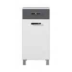 meuble bas salle de bain blanc