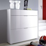 meuble chaussures rouge laque