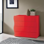 meuble chaussures rouge laque