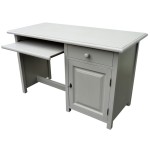meuble de bureau gris