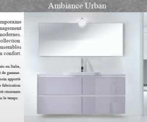 meuble de salle de bain contemporain haut de gamme